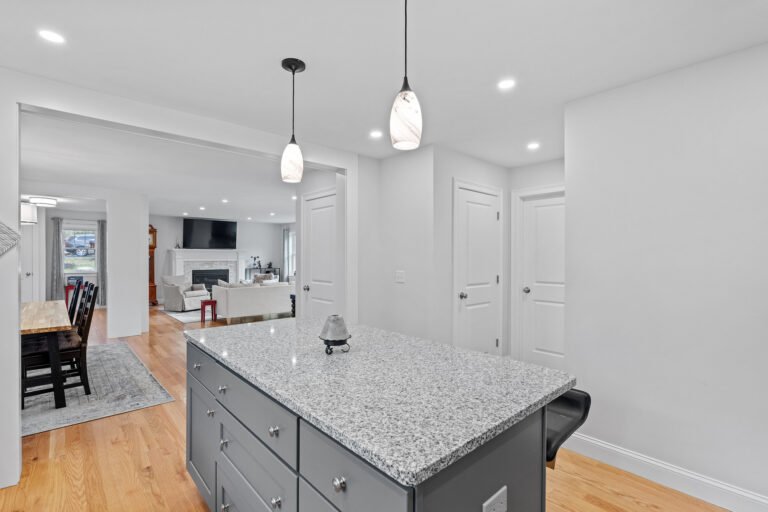 An interior design of a dinning set in the kitchen.