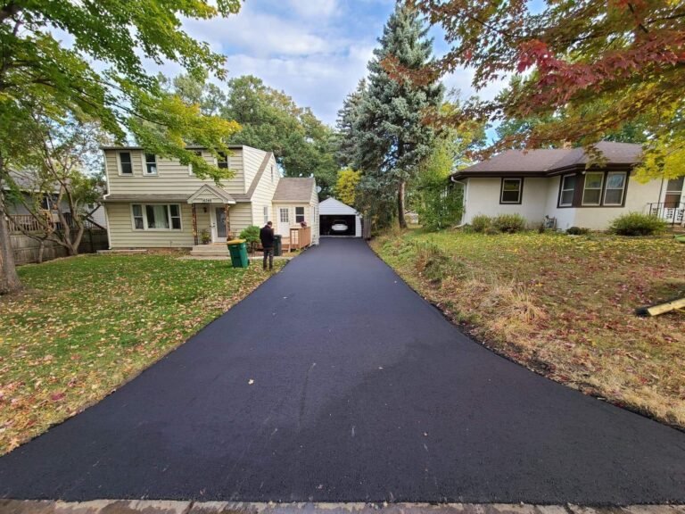 Completed-Asphalt-Driveway-in-Autumn